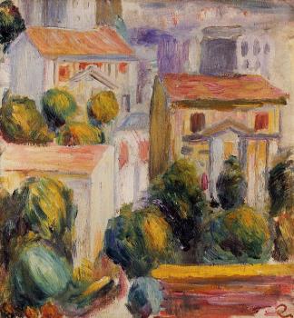 皮埃爾 奧古斯特 雷諾阿 Houses at Cagnes 皮埃爾 奧古斯特 雷諾阿 Houses at Cagnes
